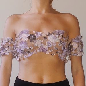 For Love and Lemons Embroidered Top